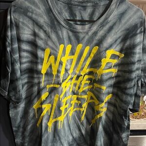 While She Sleeps official band merch tie dye graffiti design